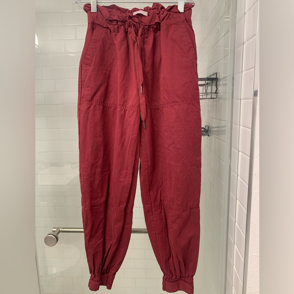 Urban Outfitters Women's Deep Red/ Wine Joggers